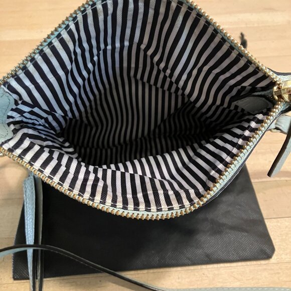 Kate Spade Womens Cobble Hill Carson Leather Crossbody Bag Sz Medium Blue SP GDD - Picture 3 of 12